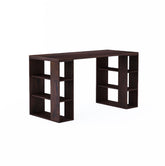 Maurice Solid Sheesham Wood Study Table (Square, Walnut Finish)